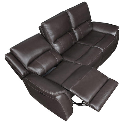 Steve Silver - Alexandria Power Leather Reclining Sofa - ALX70629G-3PC-SOFA view 5