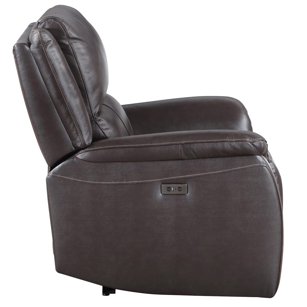 Steve Silver - Alexandria Power Recliner Chocolate - ALX70629RG view 3
