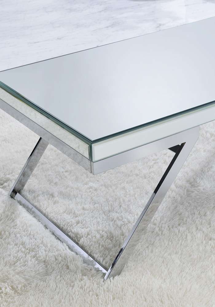 Steve Silver - Alfresco Mirrored Top Square End Table - AS200E veiw 3