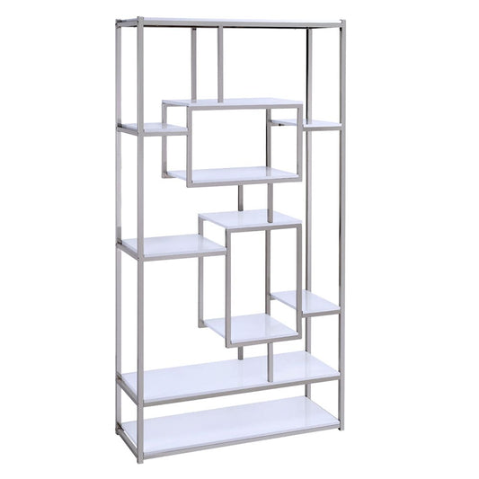 Steve Silver - Alize White Bookcase and Desk - AZ250BDW2PC view 2
