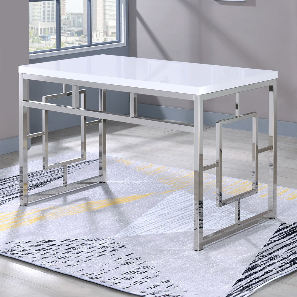 Steve Silver - Alize White Bookcase and Desk - AZ250BDW2PC view 6