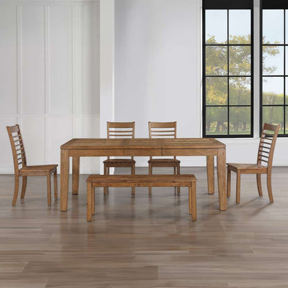 Steve Silver - Ally 6-Piece Dining Set - Tan - AS700T-BN-D6PC veiw 1