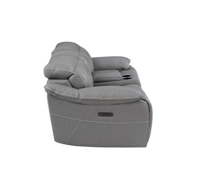 Steve Silver - Alpine Leather Dual-Power Reclining Console Loveseat - AL950CLW veiw 4