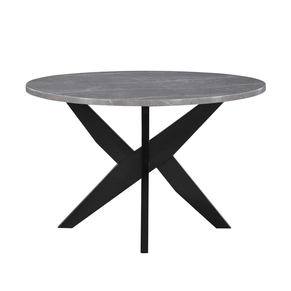 Steve Silver - Amy 48-inch Round Faux-Marble Dining Table - AMY4848T veiw 1
