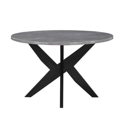 Steve Silver - Amy 48-inch Round Faux-Marble Dining Table - AMY4848T veiw 1