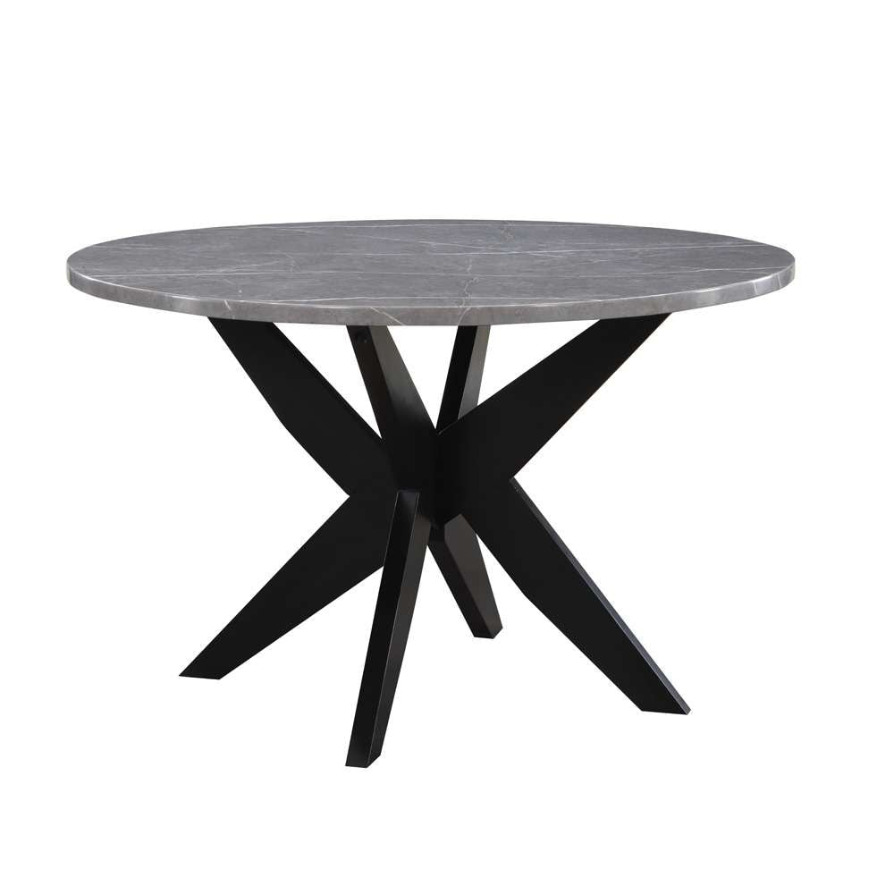 Steve Silver - Amy 48-inch Round Faux-Marble Dining Table - AMY4848T veiw 2
