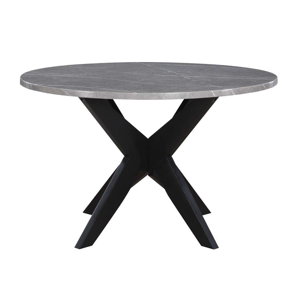 Steve Silver - Amy 48-inch Round Faux-Marble Dining Table - AMY4848T veiw 3
