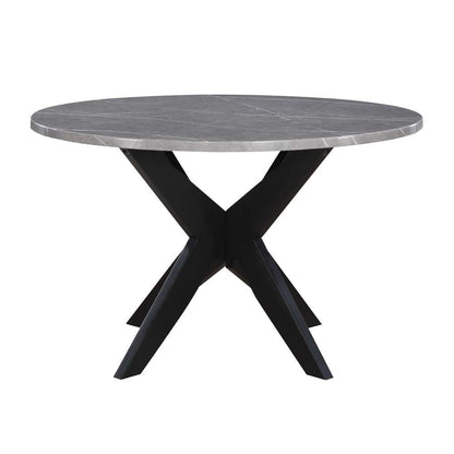 Steve Silver - Amy 48-inch Round Faux-Marble Dining Table - AMY4848T veiw 3
