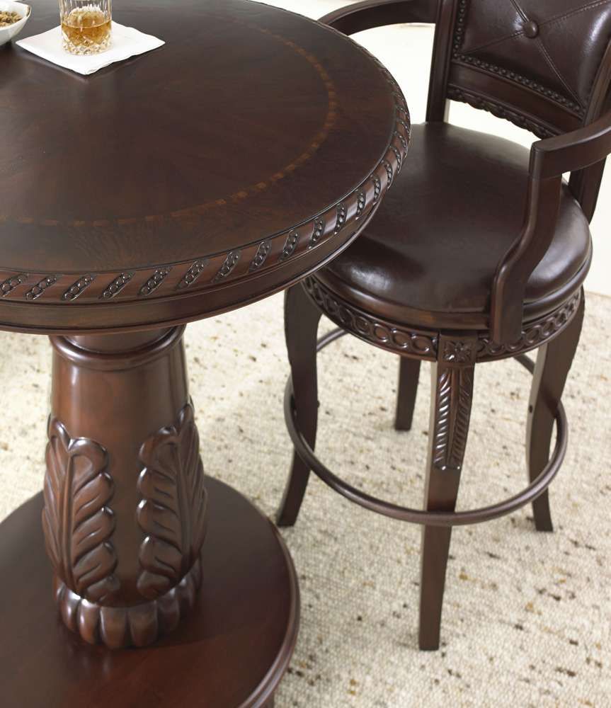 Steve Silver - Antoinette Swivel Bar Chair - (Set of 2) - AY700CC veiw 3