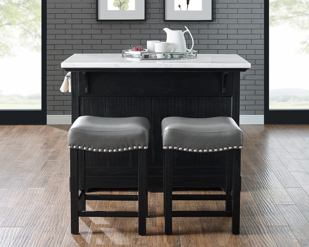 Steve Silver - Aspen Kitchen Island 3-Piece Set - AS3803PC view 8