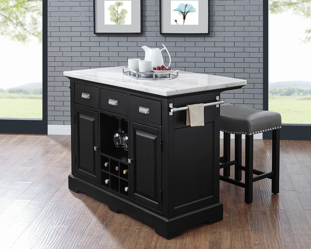 Steve Silver - Aspen Kitchen Island 3-Piece Set - AS3803PC view 9