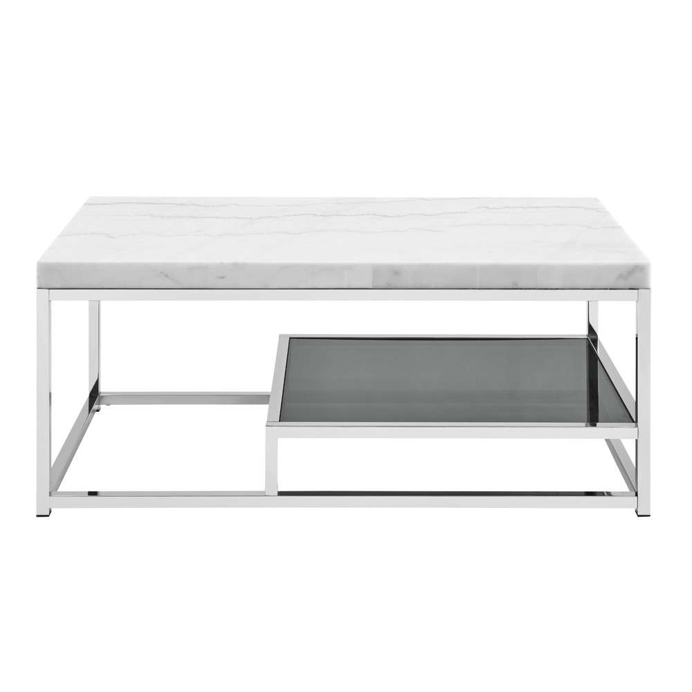 Steve Silver - Aston White Marble Top Coffee Table - AS200WC veiw 1