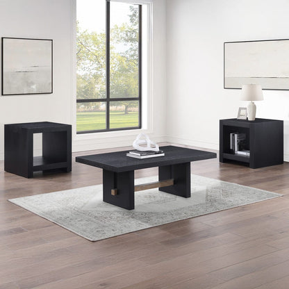 Steve Silver - Aubrey 3-Piece Table Set, Black - AUB100K-2E-3PC view 1