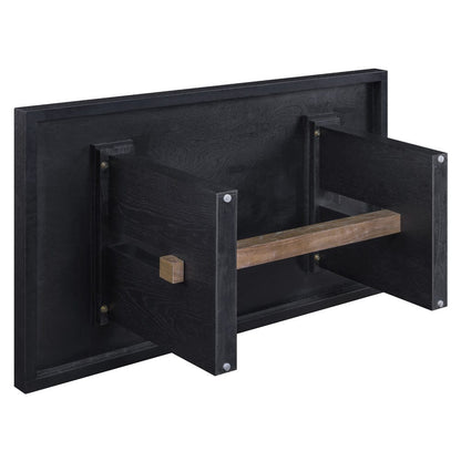 Steve Silver - Aubrey 48" Coffee Table, Black Finish - AUB100KC view 4