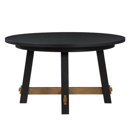 Steve Silver - Aubrey 54" Round Dining Table, Black - ABR5454KT view 2