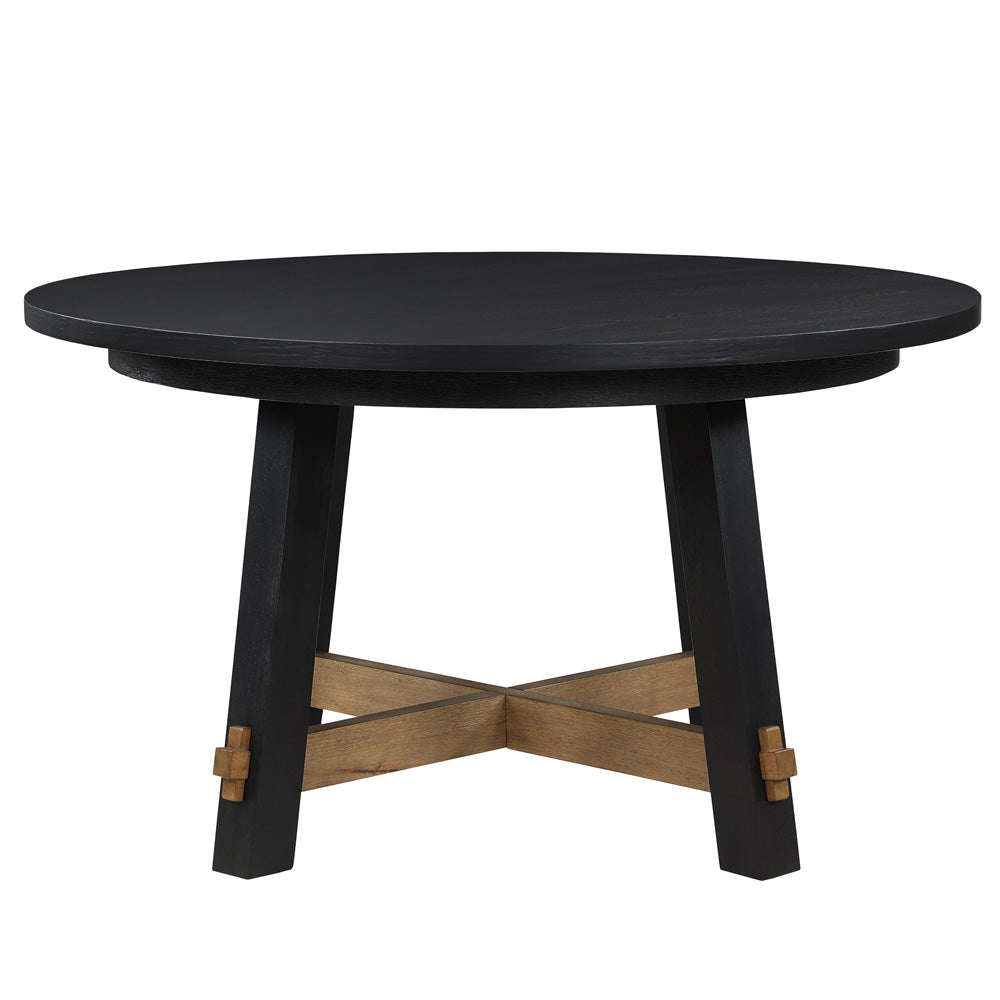 Steve Silver - Aubrey 54" Round Dining Table, Black - ABR5454KT view 3