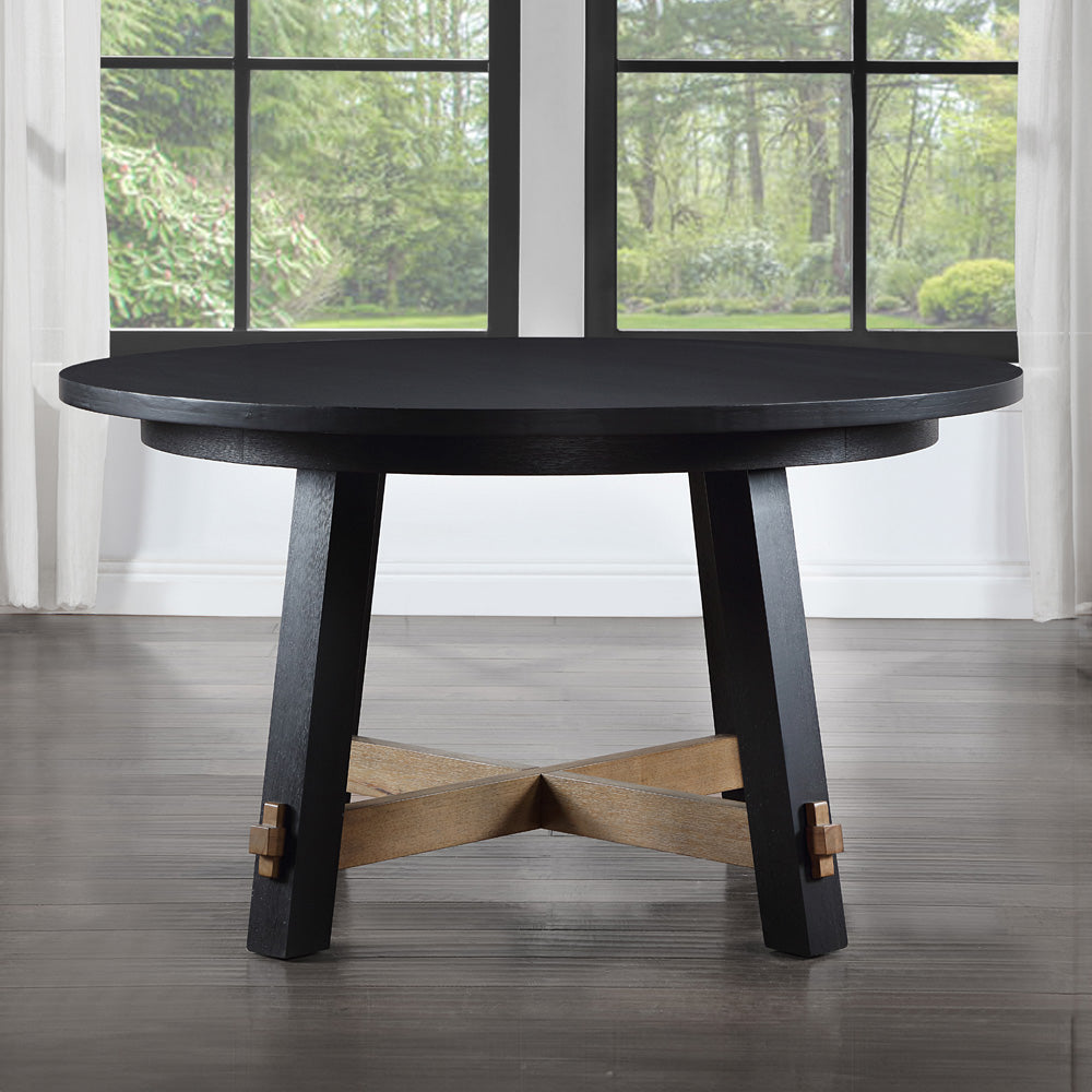 Steve Silver - Aubrey 54" Round Dining Table, Black - ABR5454KT view 4