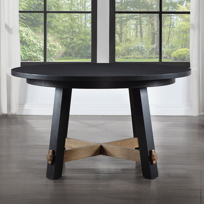 Steve Silver - Aubrey 54" Round Dining Table, Black - ABR5454KT view 4