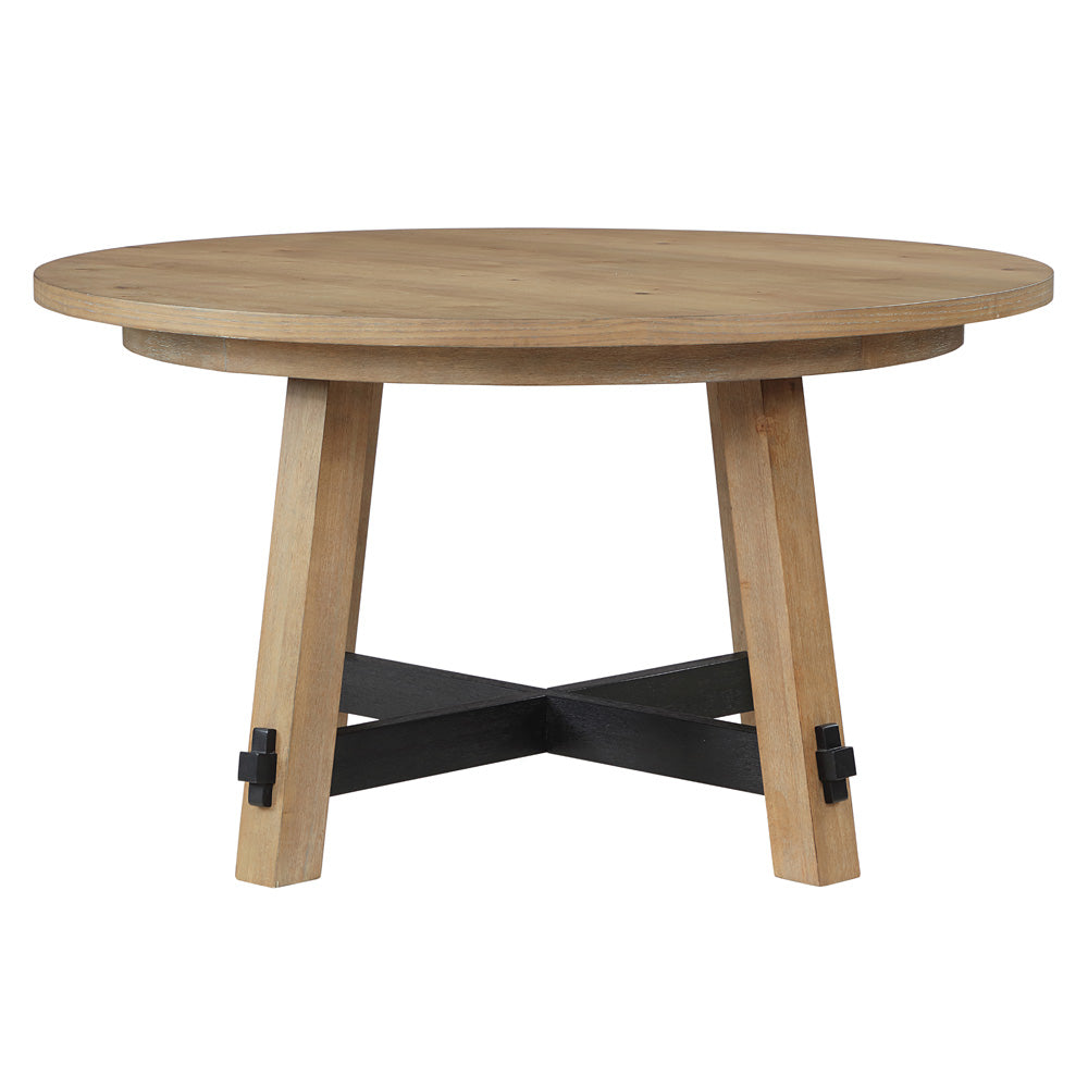 Steve Silver - Aubrey 54" Round Dining Table, Brown - ABR5454NT view 2