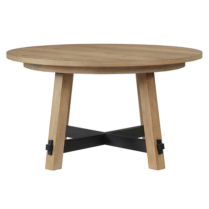 Steve Silver - Aubrey 54" Round Dining Table, Brown - ABR5454NT view 2