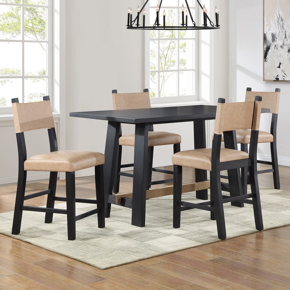 Steve Silver - Aubrey 7-Piece Black Counter Set - ABR400K-C7PC view 8