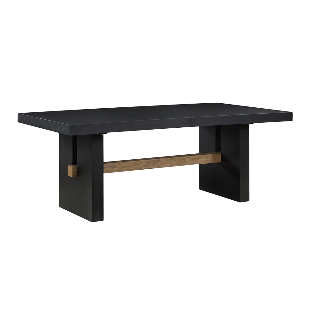 Steve Silver - Aubrey 78-96" Dining Table w/18" Leaf, Black - ABR500K-TTTB view 1