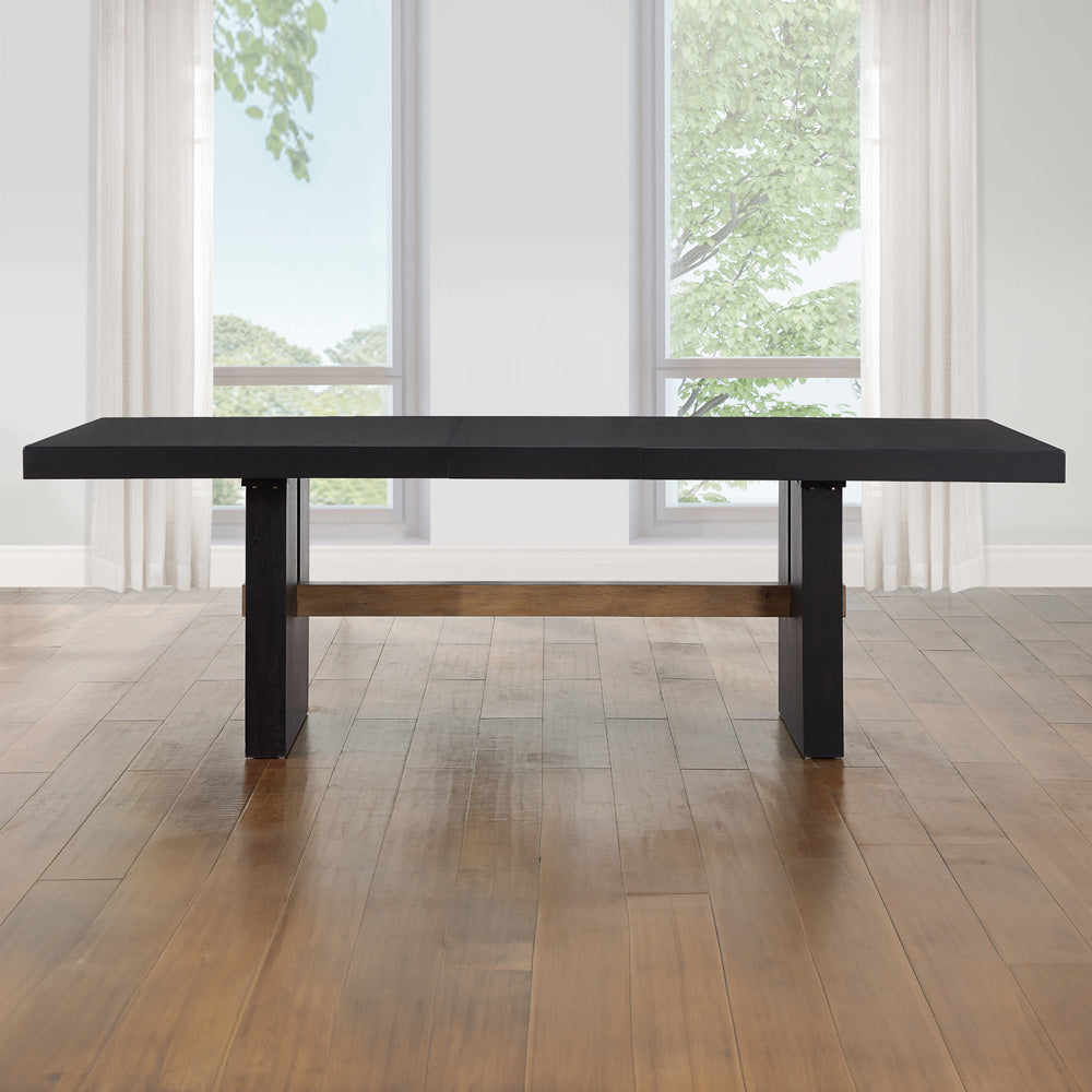 Steve Silver - Aubrey 78-96" Dining Table w/18" Leaf, Black - ABR500K-TTTB view 5