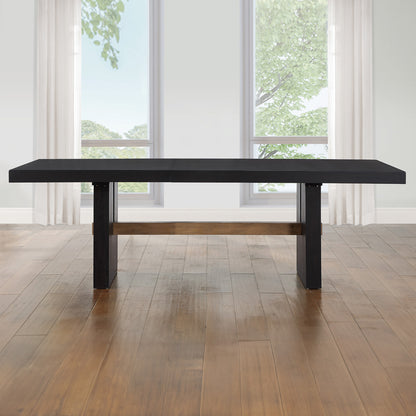 Steve Silver - Aubrey 78-96" Dining Table w/18" Leaf, Black - ABR500K-TTTB view 5