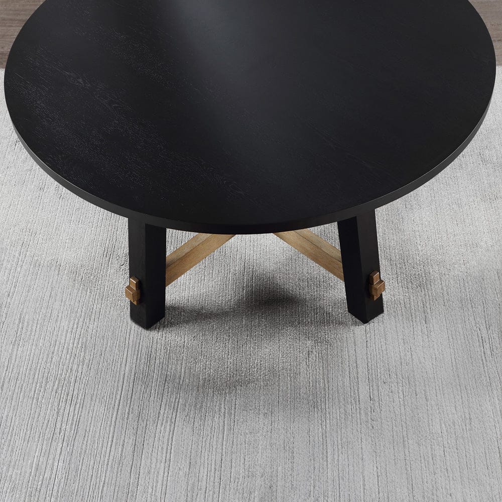 Steve Silver - Aubrey Black 5-Piece Round Dining Set - ABR5454K-D5PC view 5