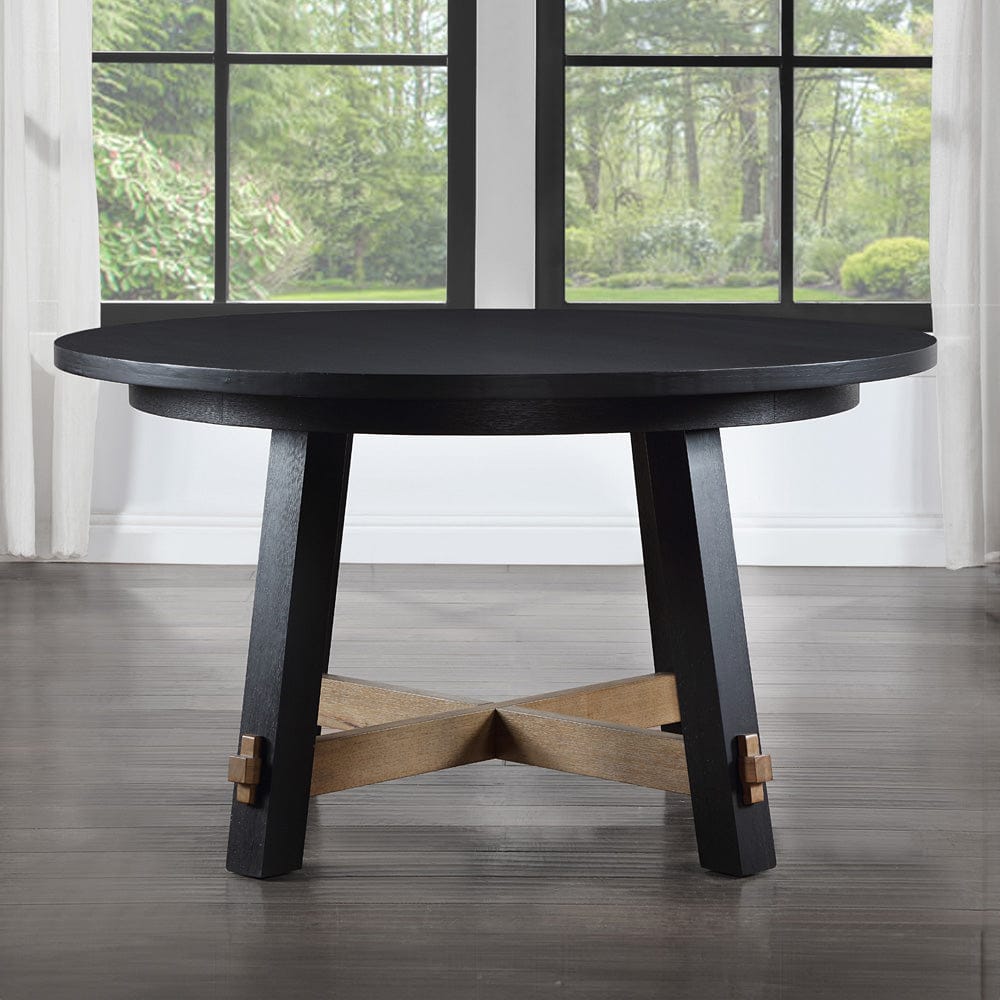 Steve Silver - Aubrey Black 5-Piece Round Dining Set - ABR5454K-D5PC view 8