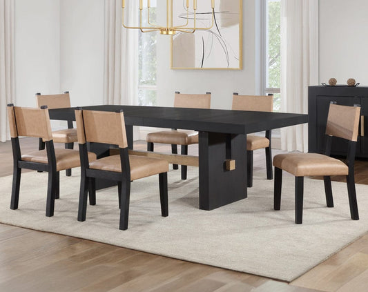 Steve Silver - Aubrey Black 7-Piece Dining Set - ABR500K-D7PC view 1