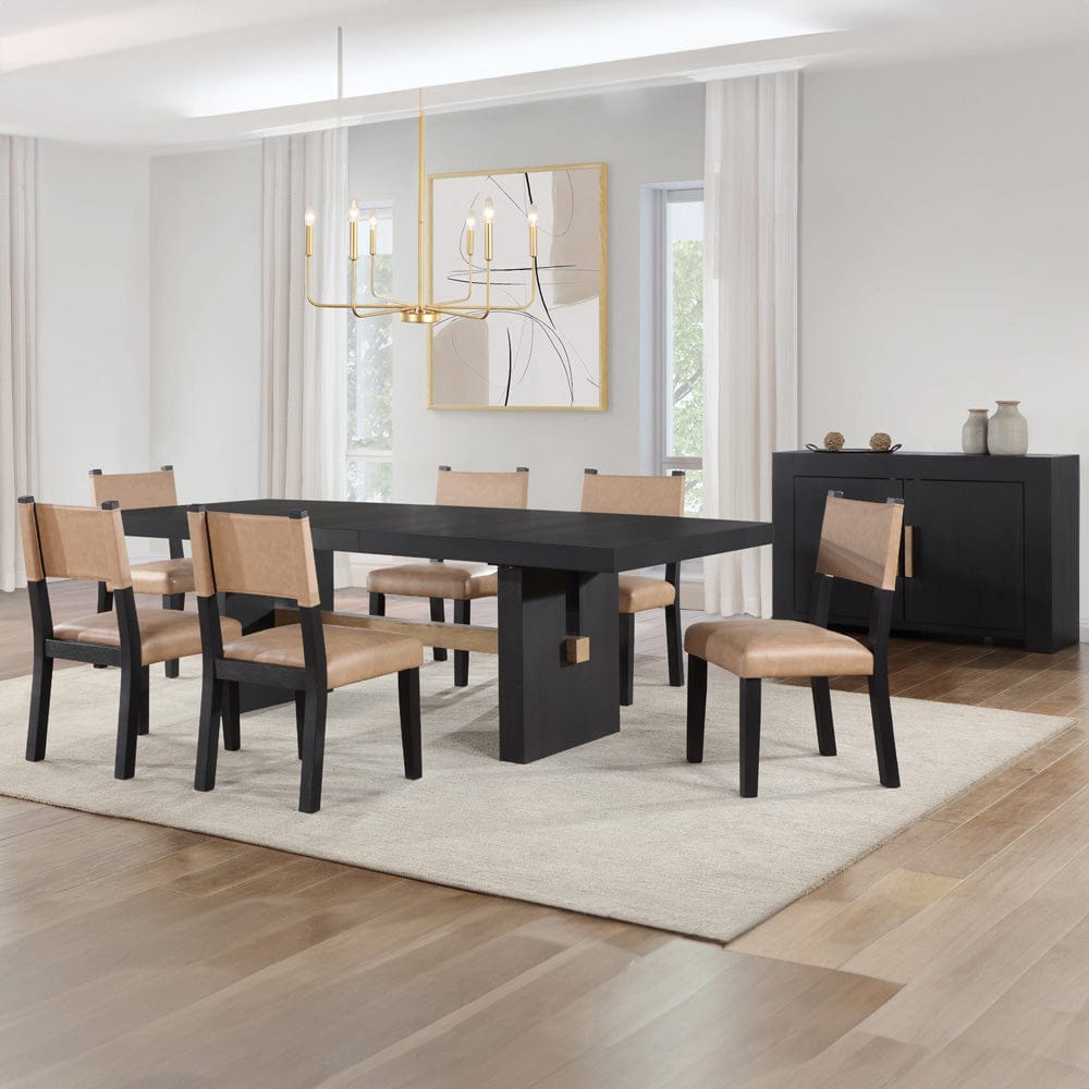Steve Silver - Aubrey Black 7-Piece Dining Set - ABR500K-D7PC view 10