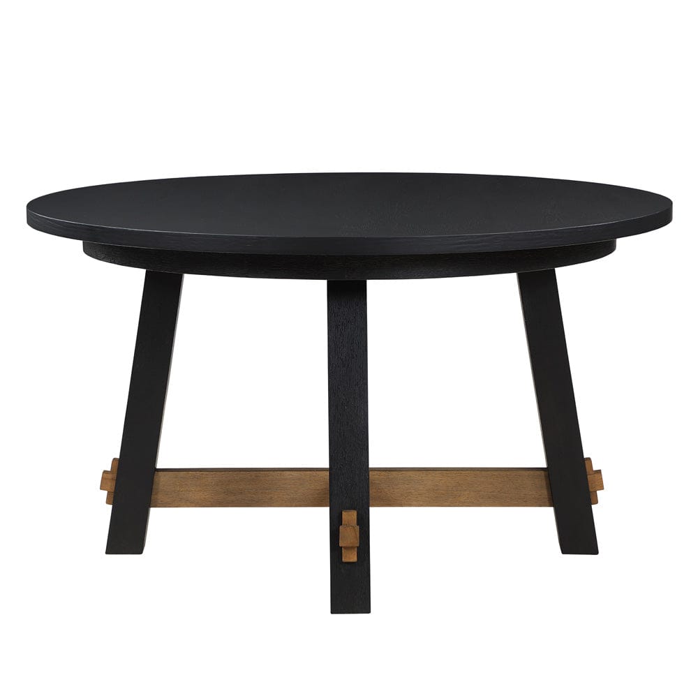 Steve Silver - Aubrey Black 7-Piece Round Dining Set - ABR5454K-D7PC view 3