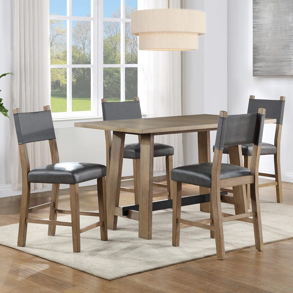 Steve Silver - Aubrey Brown 5-Piece Counter Set - ABR400N-C5PC view 1