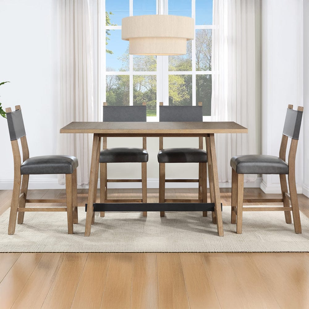 Steve Silver - Aubrey Brown 5-Piece Counter Set - ABR400N-C5PC view 8