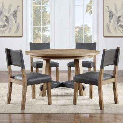 Steve Silver - Aubrey Brown 5-Piece Round Dining Set - ABR5454N-D5PC view 1