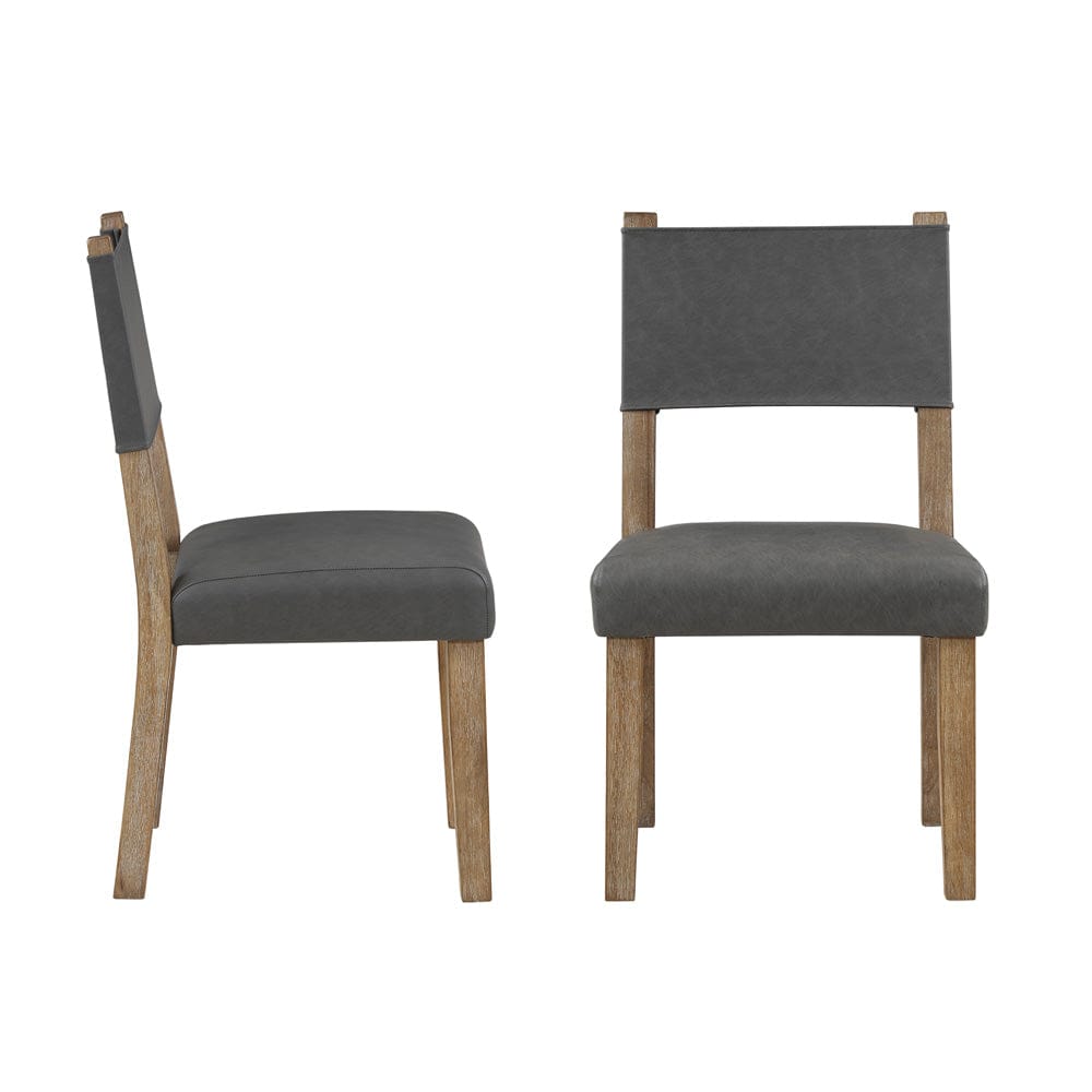 Steve Silver - Aubrey Side Chair, Waxed Driftwood finish with (Set of 2) - ABR500NS view 1