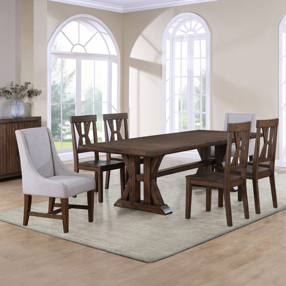 Steve Silver - Auburn 7-Piece Dining Set w/ Arm Chairs - AUB500-2AC-7PC view 1