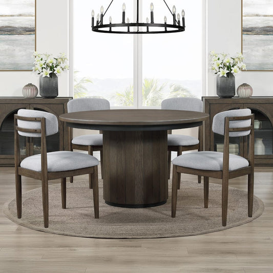 Steve Silver - Burlington 5-Piece 52" Round Dining Set - BUR520N-D5PC view 1