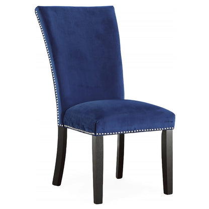 Steve Silver - Camila 5PC Rectangle Dining Set Blue Chair - White Table Top - CM420-D5PC-WB view 2