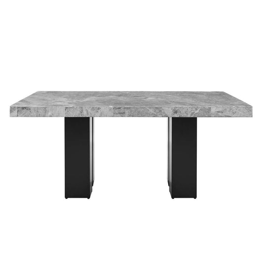 Steve Silver - Camila 70-inch White Marble Top Counter Table - CM420WT540PB veiw 1