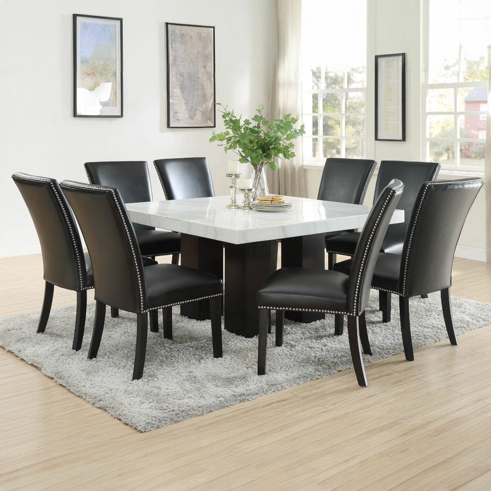 Steve Silver - Camila Vegan Leather Dining Chair, Black (Set of 2) - CM420SKN view 6