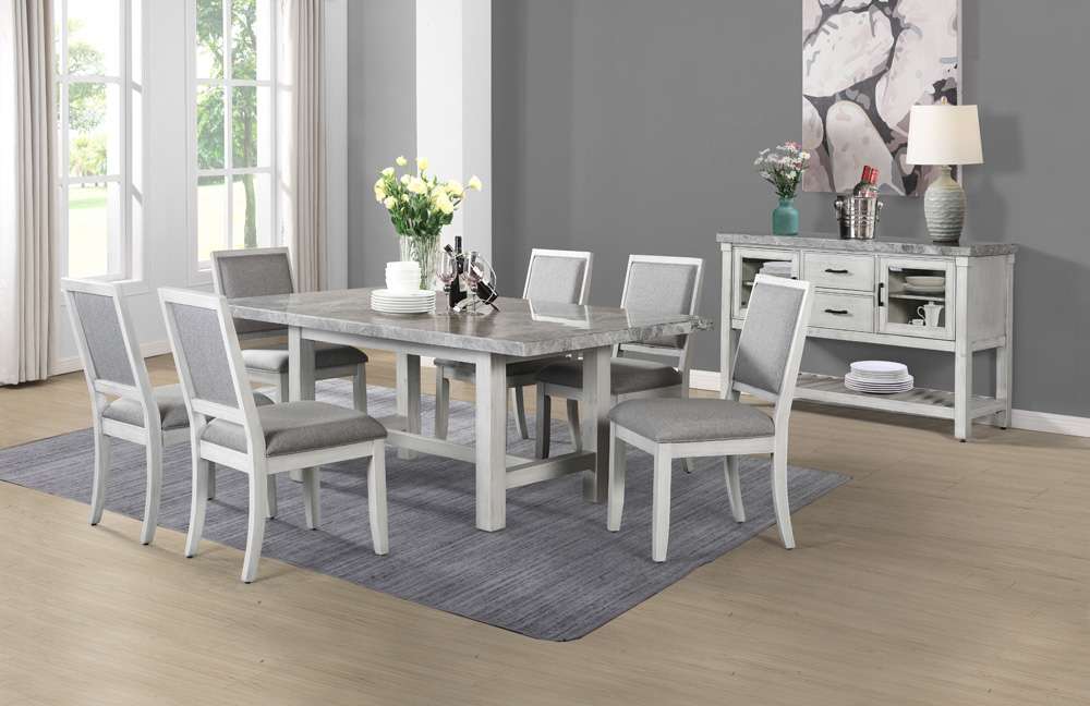 Steve Silver - Canova 5pc Dining Set Gray Marble - CV500-5PC veiw 6