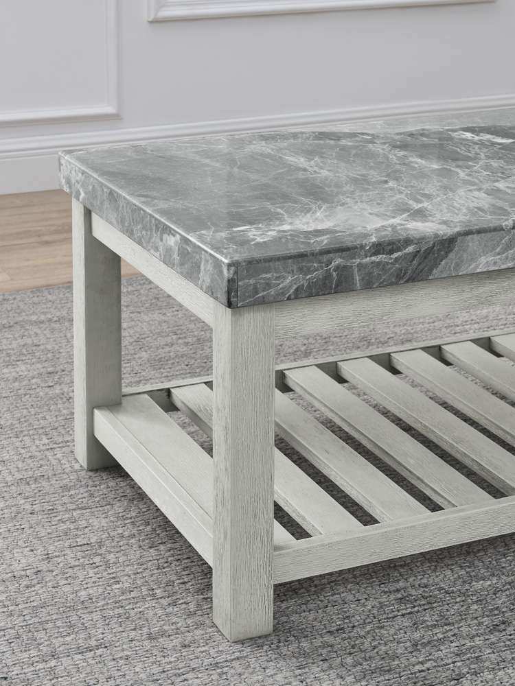 Steve Silver - Canova Gray Marble Top Coffee Table - CV700GC veiw 3