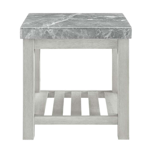 Steve Silver - Canova Gray Marble Top End Table - CV700GE veiw 1