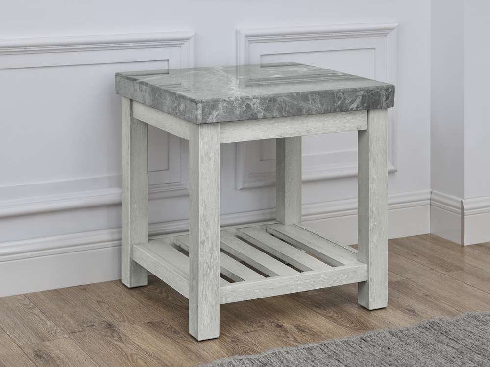 Steve Silver - Canova Gray Marble Top End Table - CV700GE veiw 3