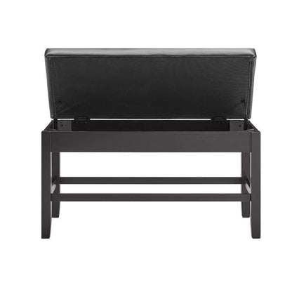 Steve Silver - Carrara Black Storage Counter Bench - CR630CCBNK veiw 3
