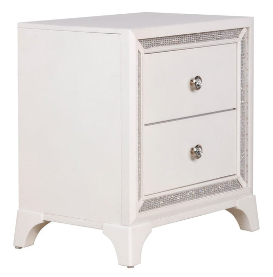 Steve Silver - Cassie Illuminating Glam Nightstand, Pearl Finish - CAS900NS view 1