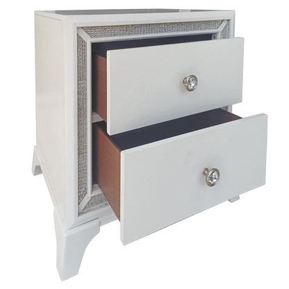 Steve Silver - Cassie Illuminating Glam Nightstand, Pearl Finish - CAS900NS view 3