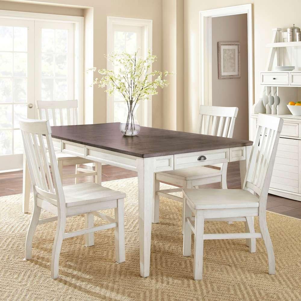 Steve Silver - Cayla 5pc Dining Set - White - CY400-5PC-W veiw 1